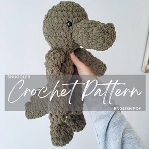 Pattern: Archie the Alligator Snuggler Pattern, crochet alligator, crochet pattern animal