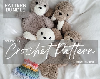 Pattern Bundle: Saltie the Seal + Waltie the Walrus, crochet pattern animal