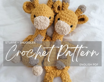 Plüsch-Häkelgiraffe: Kuscheltier & Stofftier-Anleitungsset | Amigurumi-Giraffe