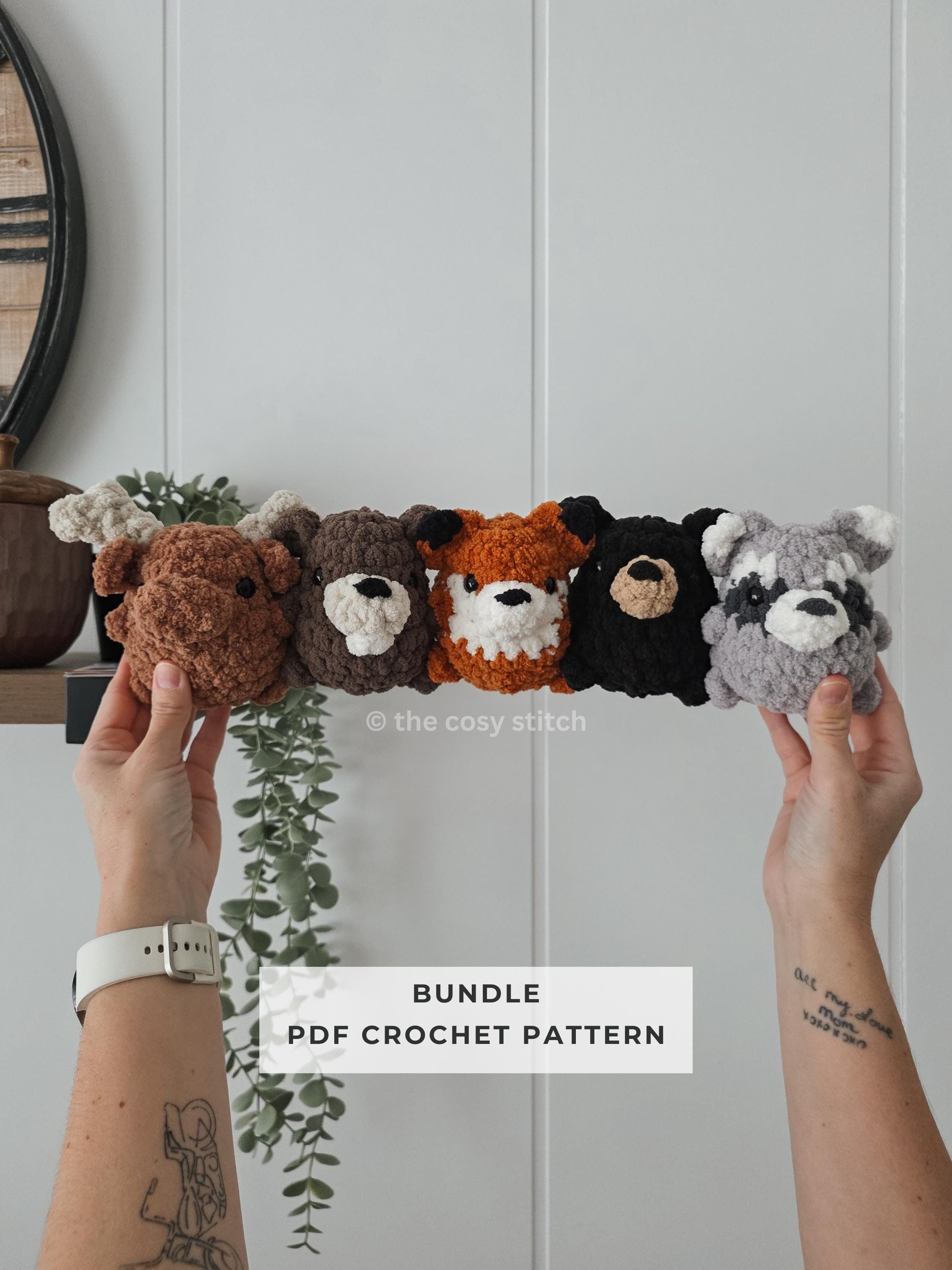 40 Animal Crochet Patterns for Cute Gifts, Nursery Decor, and Cozy Makes 15 Woodland Animal Crochet Pattern Bundle: 5 Mini Amigurumi