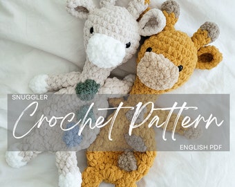 Modèle : Griffie la girafe Snuggler, girafe au crochet, motif animal au crochet