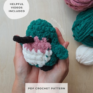 Mini Chubby Hummingbird Crochet Pattern | Birdie Amigurumi | PDF Digital Download