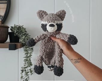 Häkelanleitung für einen Waschbär-Kuscheltier | Waldtier-Amigurumi | PDF-Sofortdownload