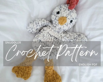 Pattern: Cooper the Chicken Snuggler, crochet chicken, crochet pattern animal