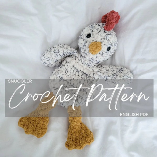 Pattern: Cooper the Chicken Snuggler, crochet chicken, crochet pattern animal