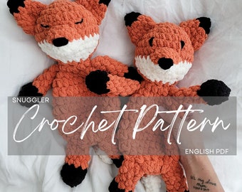 Anleitung: Fergus the Fox Snuggler Pattern, Häkelanleitung Fuchs, Häkelanleitung Tier