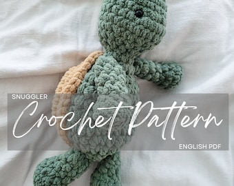 Pattern: Tuckie the Tortoise Snuggler Pattern, crochet tortoise, crochet pattern animal