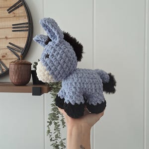 Esel Plüschtier Häkelanleitung | Kuscheltier Esel - PDF zum sofortigen Download | Bauernhof Tier Bild 4