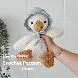 Goose Plush Crochet Pattern with Hat | Easter Gifting | PDF Instant Download