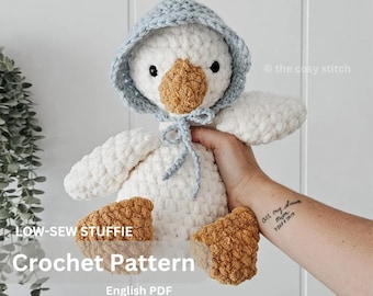 Goose Plush Crochet Pattern with Hat | Amigurumi Pattern | PDF Instant Download
