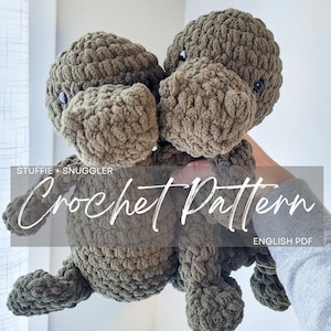 Pattern Bundle: Archie the Alligator Snuggler & Stuffie Patterns, crochet alligator, crochet pattern animal