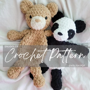 Pattern: Buddie the Bear Snuggler Pattern, crochet bear, crochet pattern animal