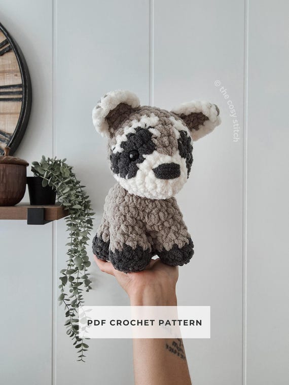Robbie the Raccoon Plushie CROCHET PATTERN | PDF Instant Download