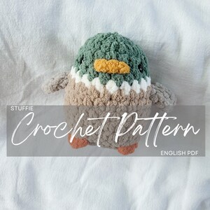 Pattern: NO SEW Duck/Mallard Chubby Birdie Buddy, Crochet Pattern ONLY, crochet pattern animal