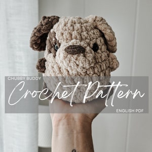 Pattern: Little Puppy Chubby Buddy, crochet pattern, crochet puppy, crochet dog