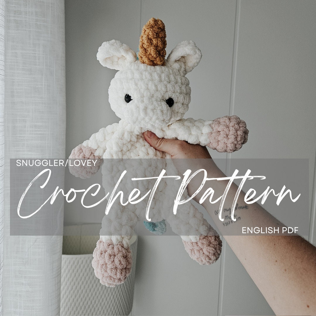 40 Unicorn Crochet Patterns to Spark a Little Handmade Magic 13 Plush Crochet Unicorn Lovey Pattern Amigurumi Unicorn