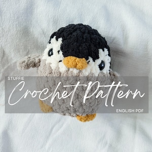 Pattern: NO SEW Penguin Chubby Birdie Buddy, Crochet Pattern ONLY, crochet pattern animal