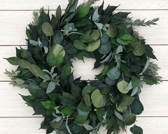 Winter Wreath, Winter Decor, Christmas Wreath, Christmas Wreath, Farmhouse Wreath, Farmhouse Decor,Front Door Wreath, Rustic Wreath