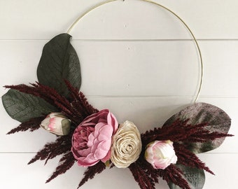 Summer Wreath, Summer Decor, Fall Wreath, Farmhouse Wreath, Farmhouse Decor,Front Door Wreath,Lambs Ear Wreath,Home Decor, Spring Wreath