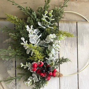 Christmas Wreath, Winter Wreath, Winter Decor, Holiday Wreath, Farmhouse Wreath, Christmas Decor, Rustic Wreath, Front Door Wreath image 1
