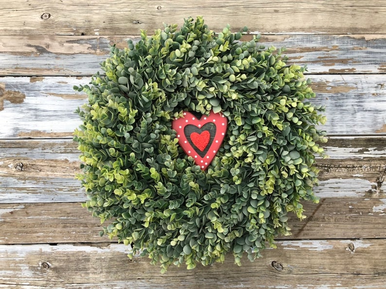Rustic Wreath Spring Wreath,Spring Decor,Front Door Wreath,Valentines Day Gift Valentines Wreath,Farmhouse Wreath,Farmhouse Decor