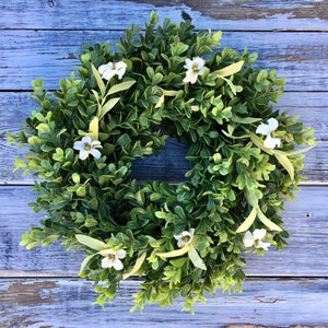 Summer Wreath, Summer Decor, Fall Wreath, Farmhouse Wreath, Farmhouse Decor, Front Door Wreath, Lambs Ear Wreath, Home Decor, Spring Wreath image 3