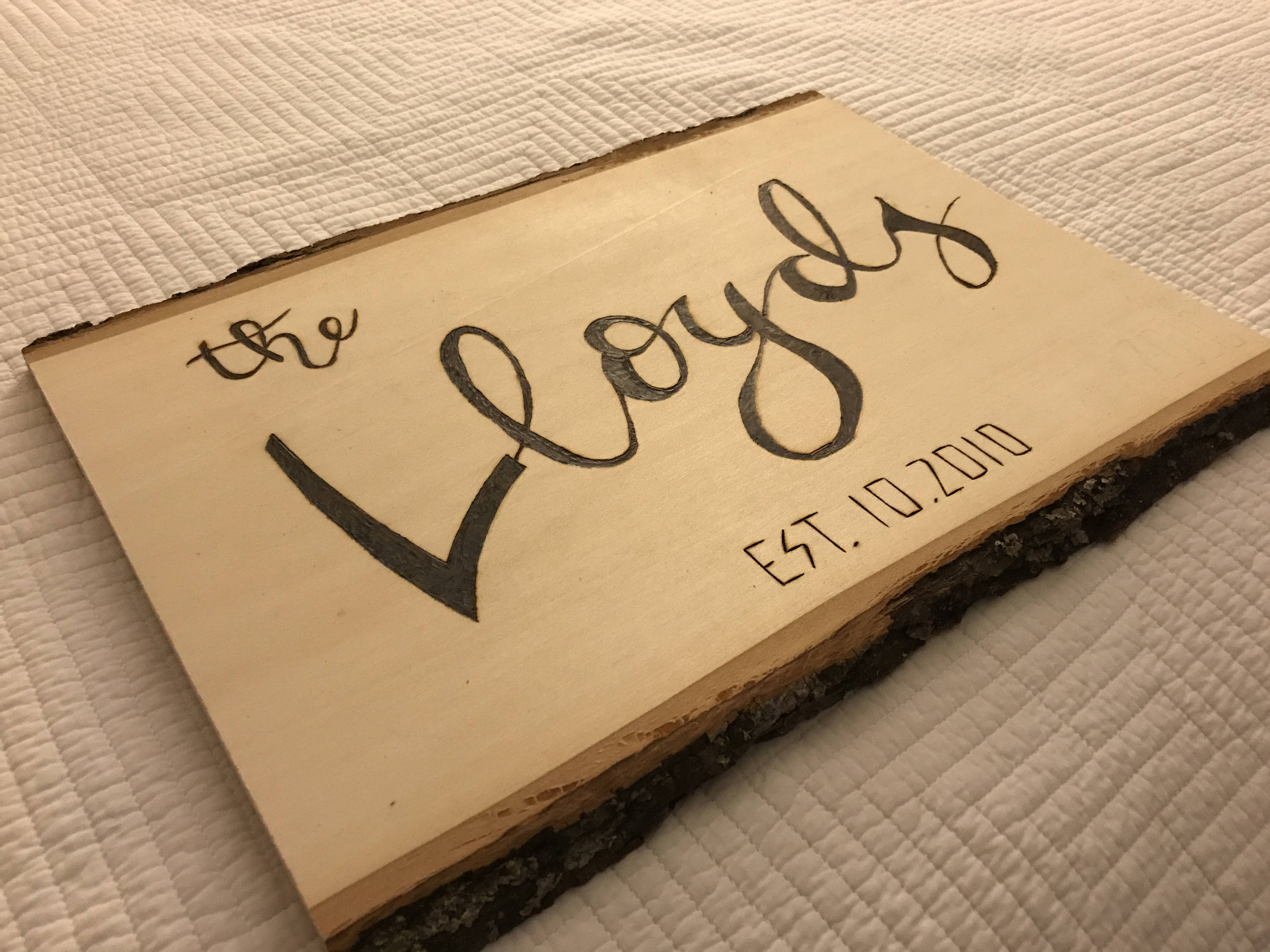 Wood burned Sign. Custom Order/Family Etsy
