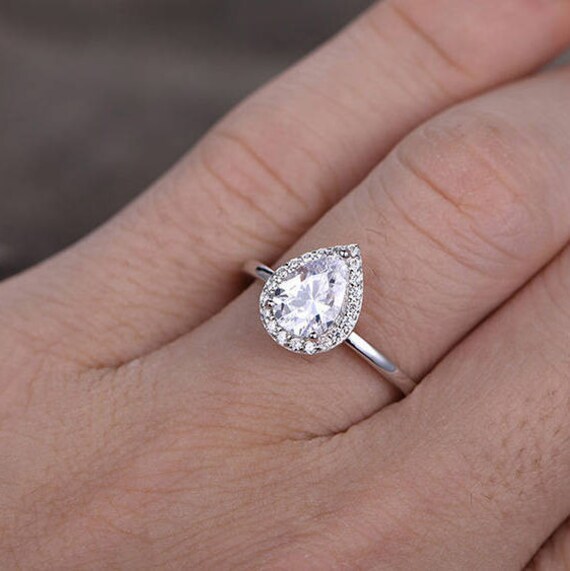 Cool Square Engagement Rings Silver
