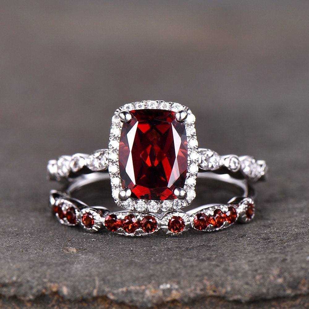 Garnet wedding best sale set