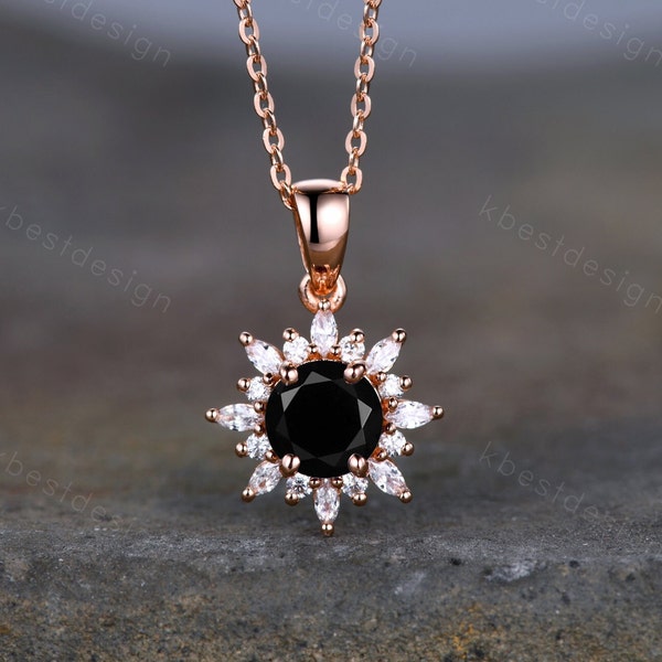 Stylish And Simple Black Onyx Necklace
