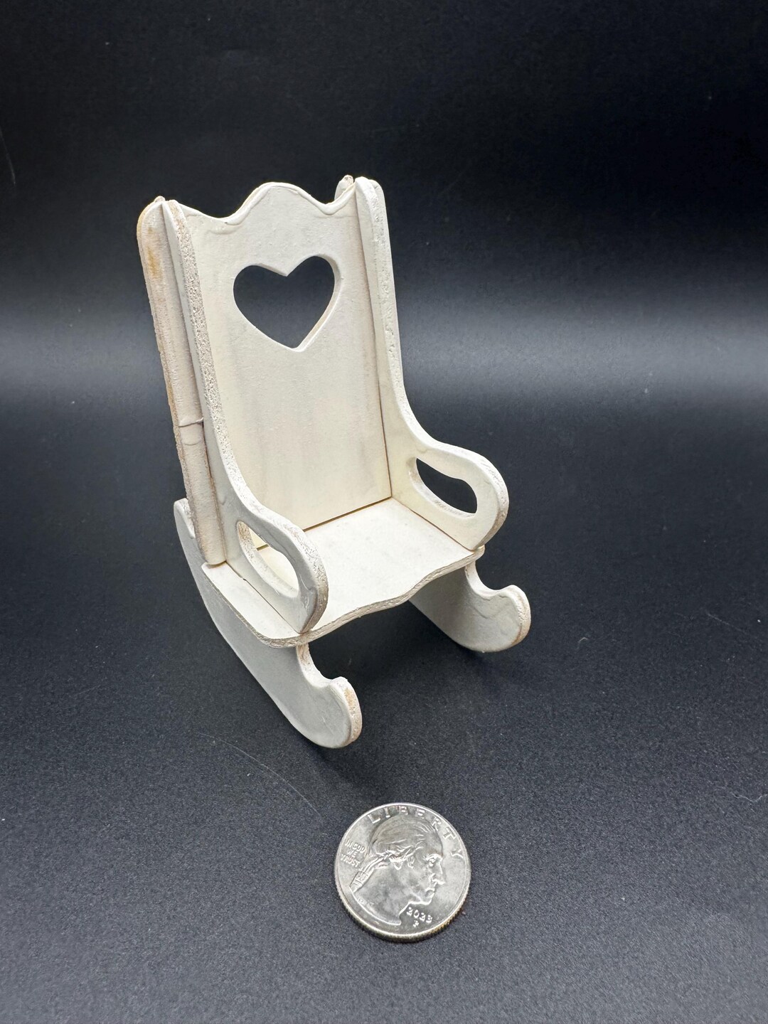 Miniature Rocking Chairs Miniature Wooden Rocking Chair, White Dollhouse Furniture - Etsy