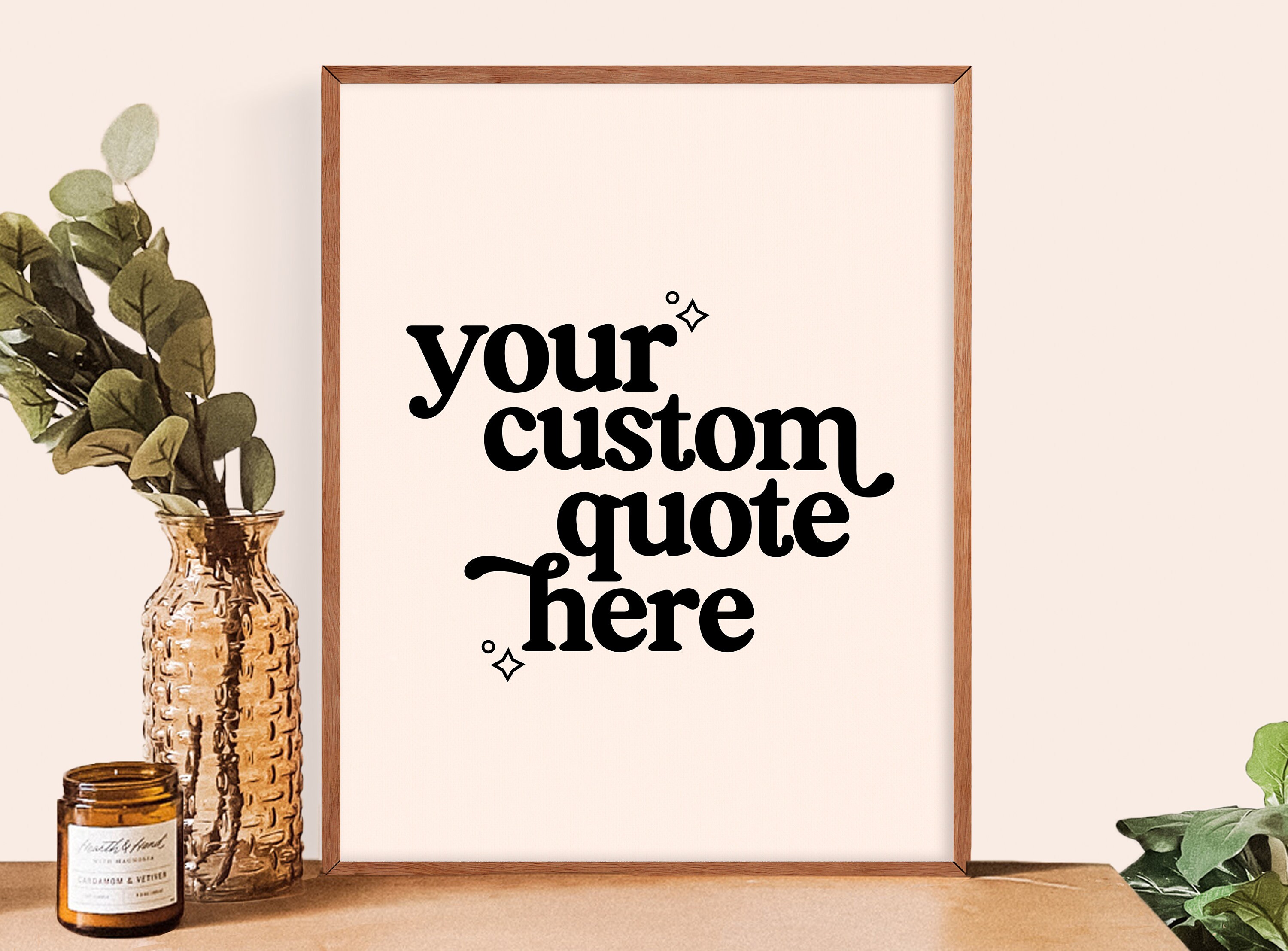 Custom Quote Wall Art Custom Text Print Custom Quote Etsy