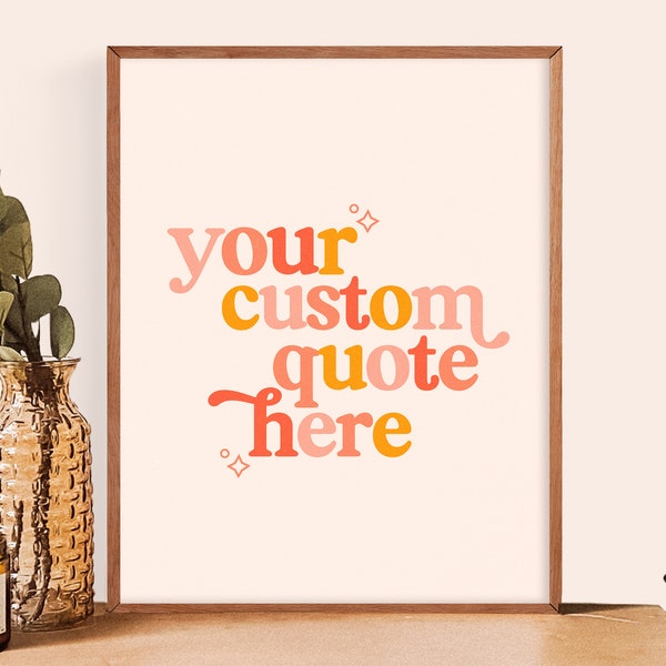 Custom Quote Print || Custom Text Print || Custom Quote Wall Art || Custom Quote Signs || Poem || Book Quote Print || Physical Art Print