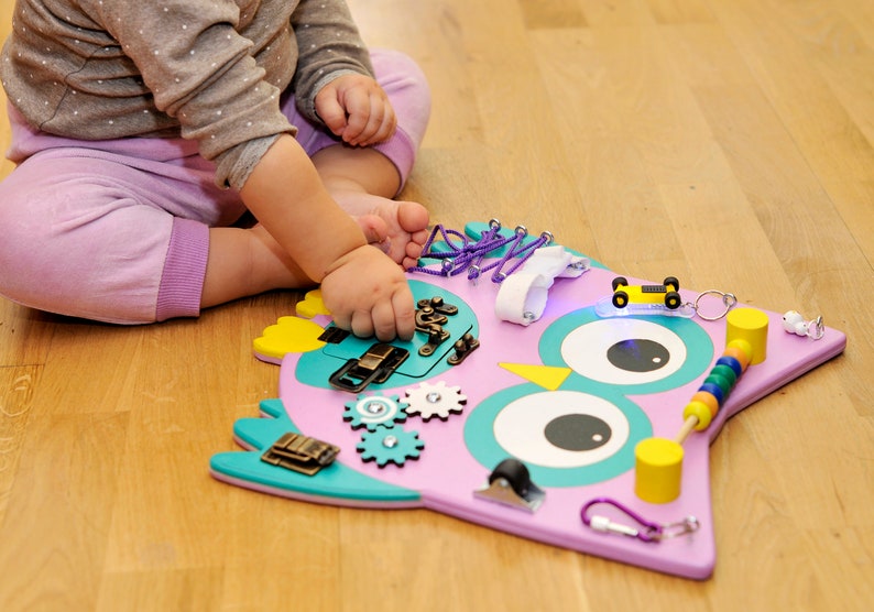 Toddler learning gift Montessori kid toy Travel busy board Etsy