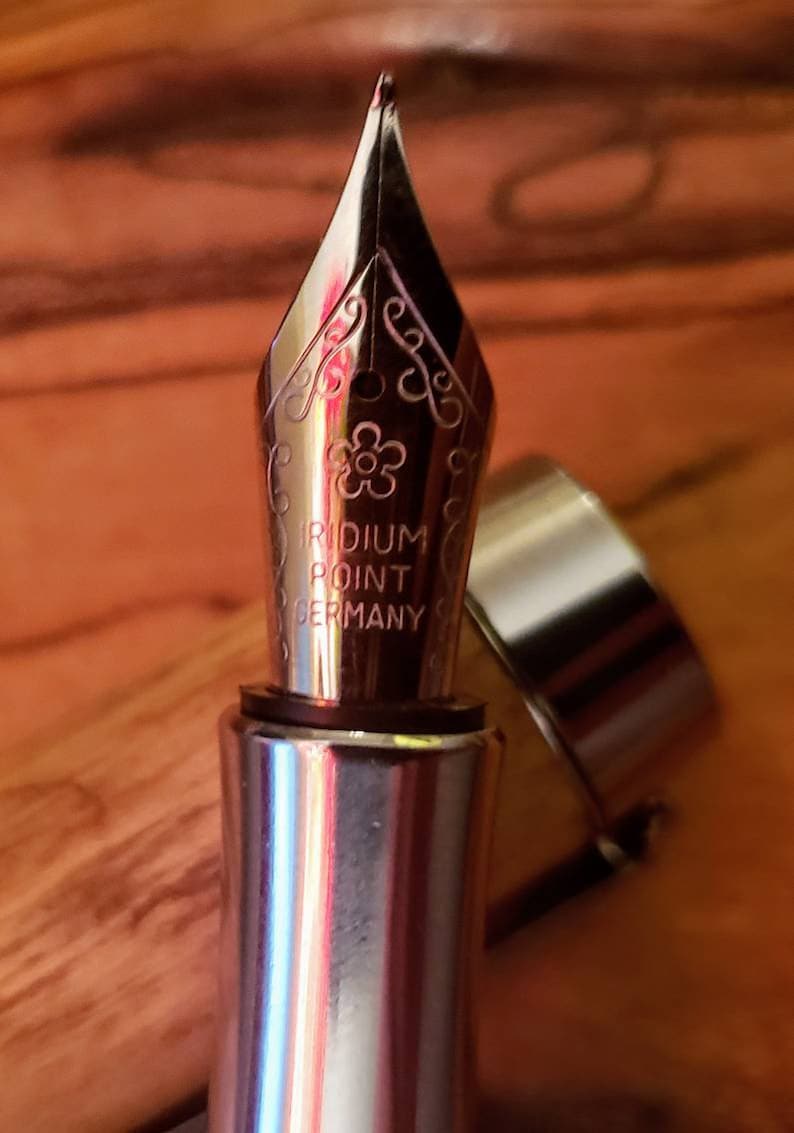 *Free Engraving and shipping* Hand turned Texas Cedar German fountain pen