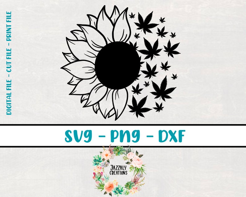 Download Sunflower SVG Marihuana Sunflower svg Weed Sunflower svg ...