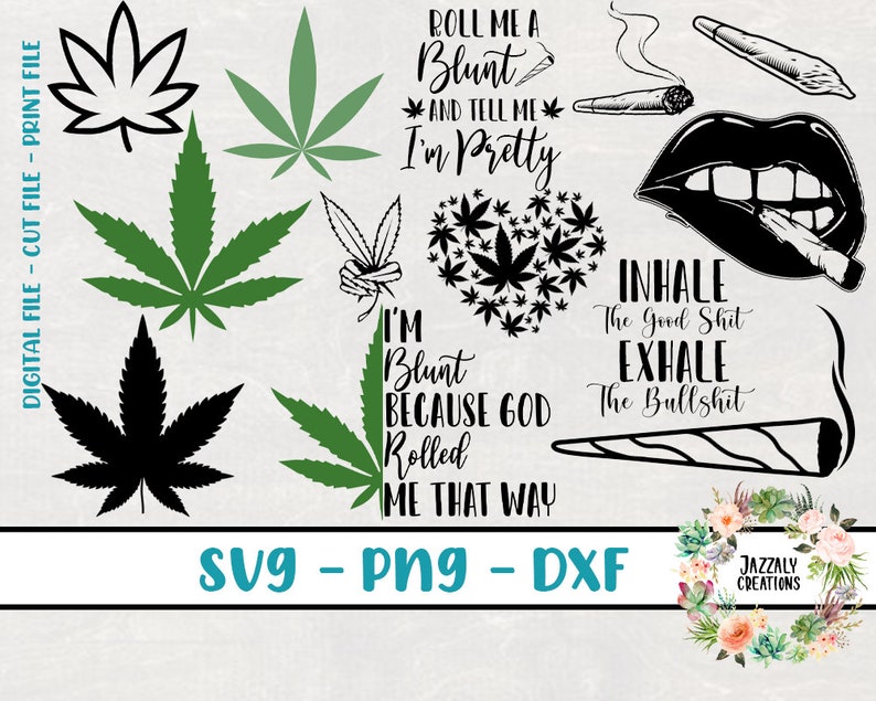 Download Weed svg bundle joint svg marijuana svg cannabis svg blunt ...