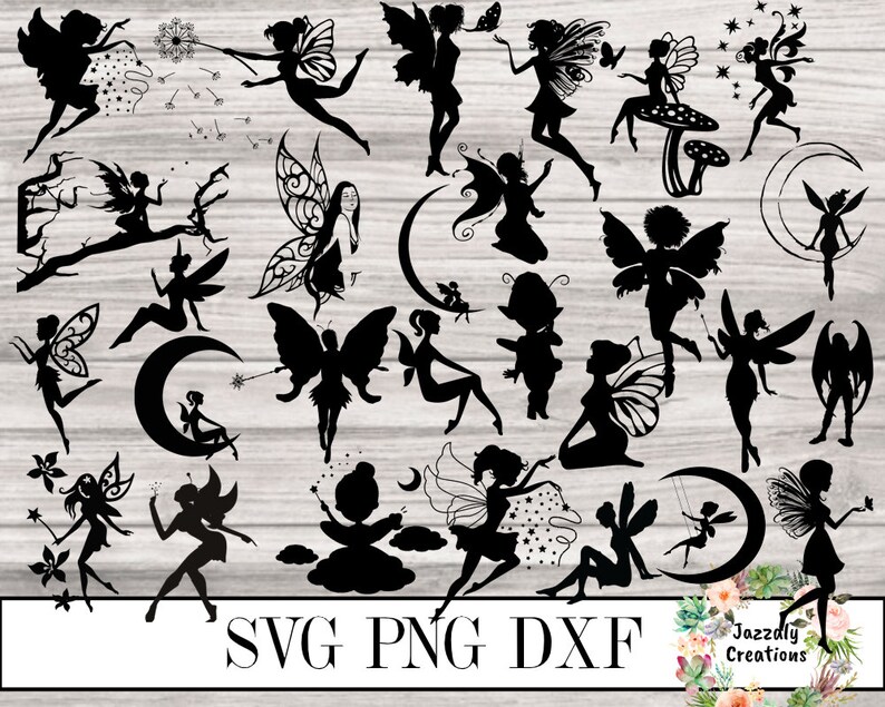 Download Fairy Silhouette svg Fairy Bundle svg Fairy svg Silhouette ...