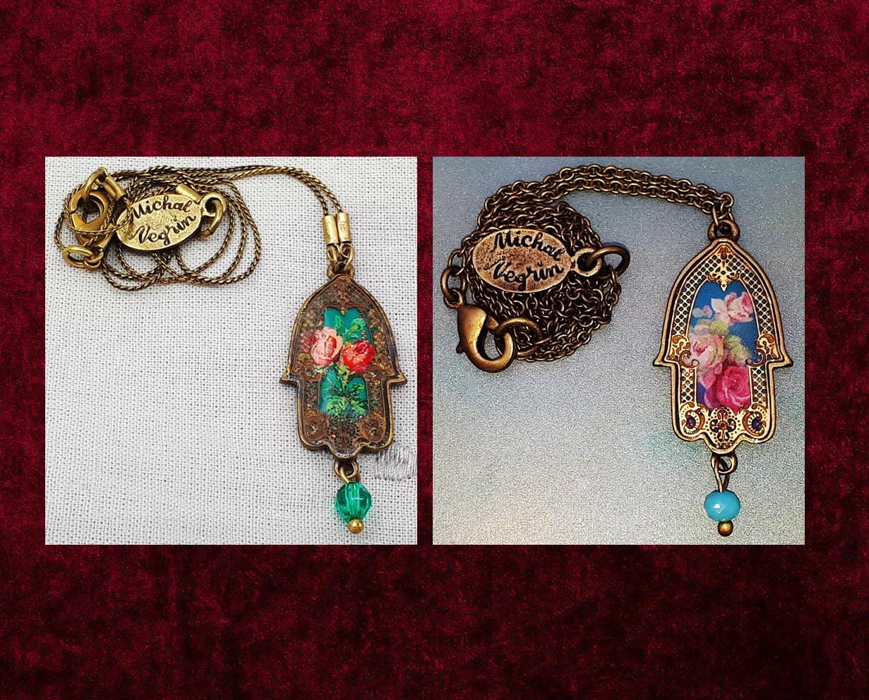ミハエルネグリン　ハムサ Michal Negrin Hamsa Necklace - Etsy