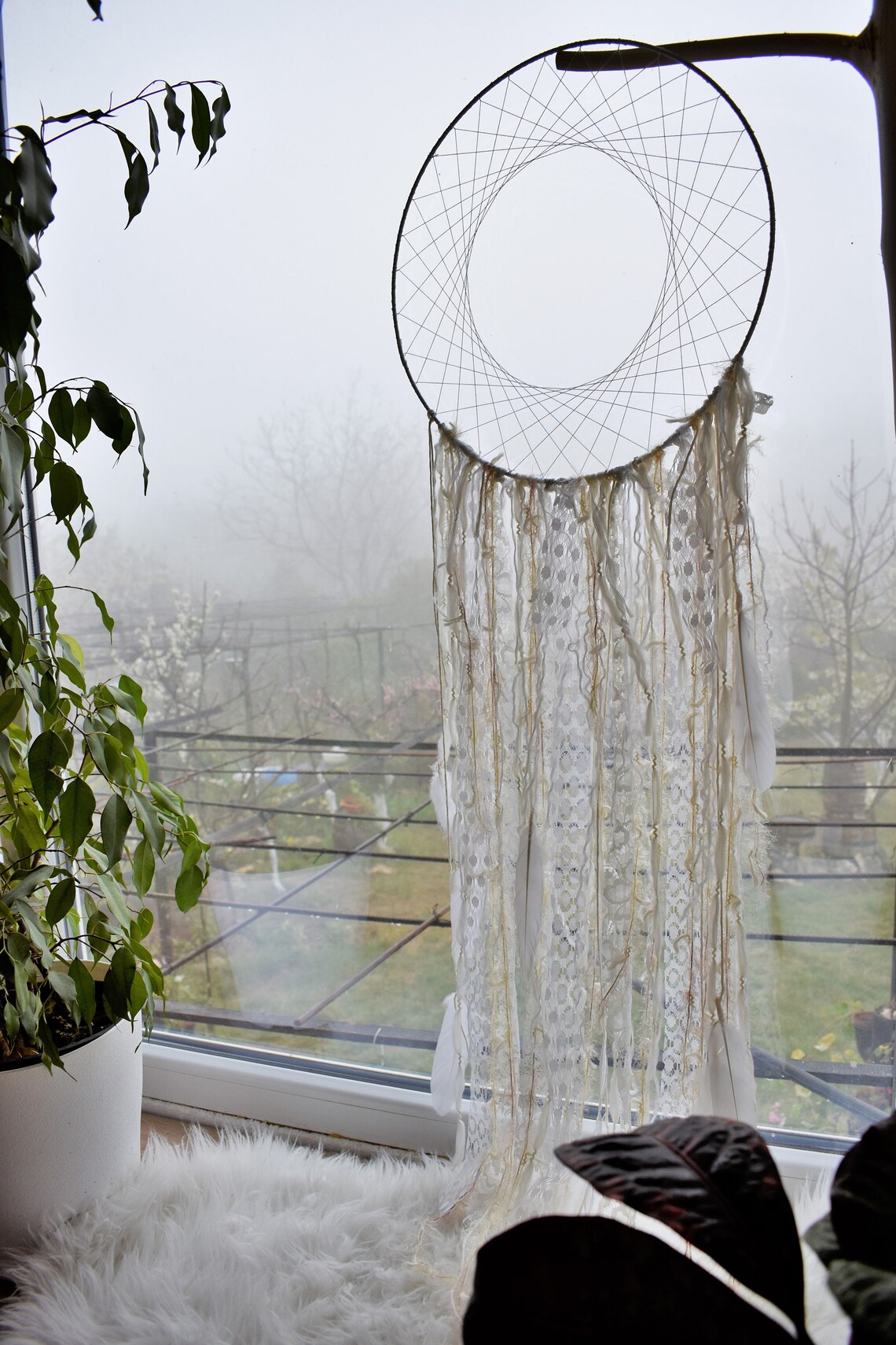 Dream catcher decor Neutral bedroom decor Dream catcher set | Etsy