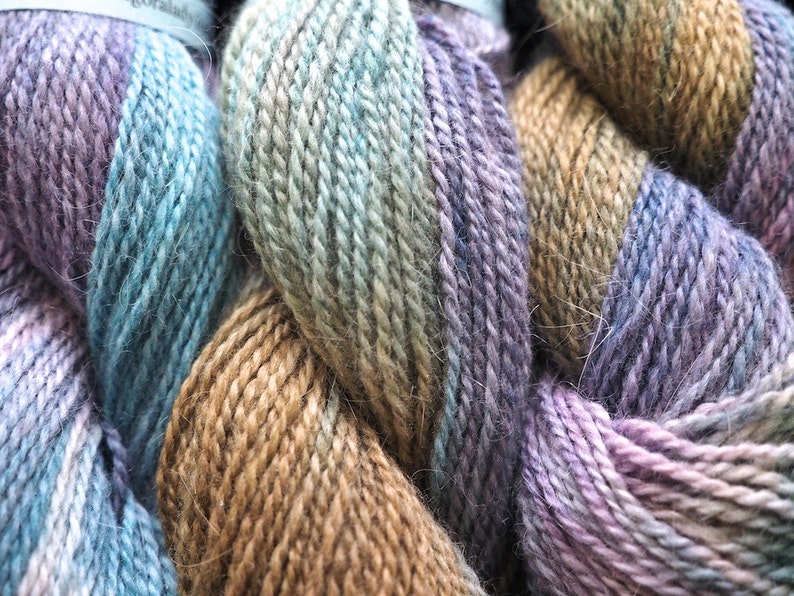 Multi-Color Fingering Weight Angora Yarn