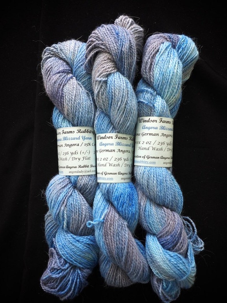 Multi-Color Fingering Weight Angora Yarn