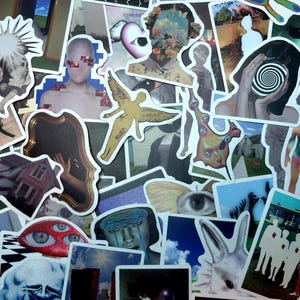 45+ Surreal Dreamcore Stickers / Liminal Space / Junk Journal Collage Supply / Weirdcore