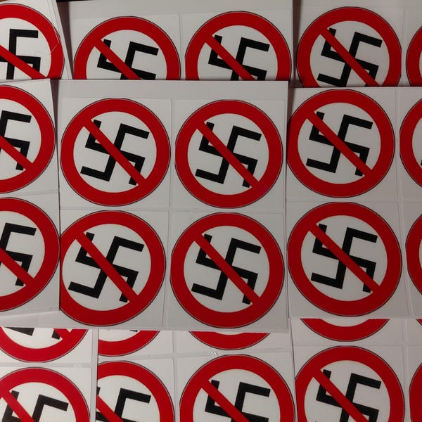 No Profit / Anti-Nazi Stickers / Set of 8 / Anti ICE Anti Trump / Protest