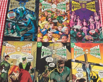 Green Lantern/Green Arrow #2-7 (1983) Neal Adams art! Denny ONeil stories! Excellent Condition! 6 Comic Lot!