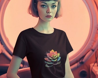ARTWear RAINBOW GEM Classic Unisex Crewneck T-shirt succulents,Jenny Ayling,clothing, graphic tee, plant lover gift, birthday gift, original