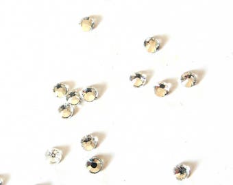 20 PERLES STRASS CABOCHON GOUTTE A COLLER ACRYLIQUE TRANSPARENT 13 X 18 mm