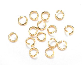 Bronze 300pcs 4mm Anneaux de Saut Ouverts Connecteurs Fabrication de Bijoux