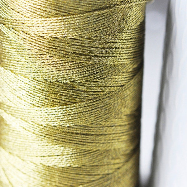 fil doré métallisé or clair, fil original, création bijoux, fil Couture, broderie,fil or,fil métallique, diamètre 0.8mm,5 mètres G4419