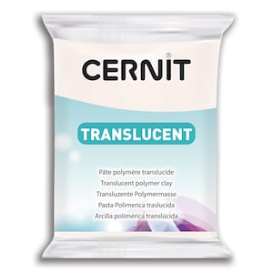 Cernit TRANSLUCENT Polymer Clay - White x56g (G10469)